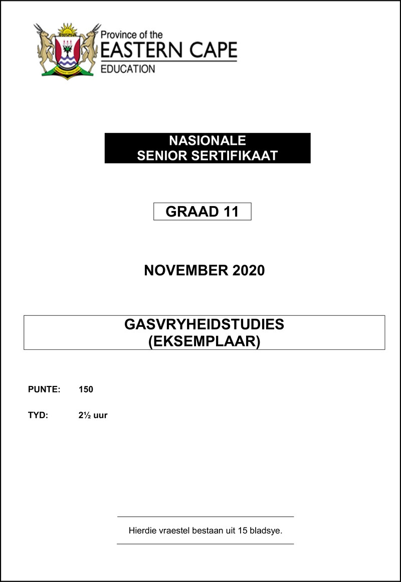 Hospitality Studies QP Gr11 Nov2020 Afr