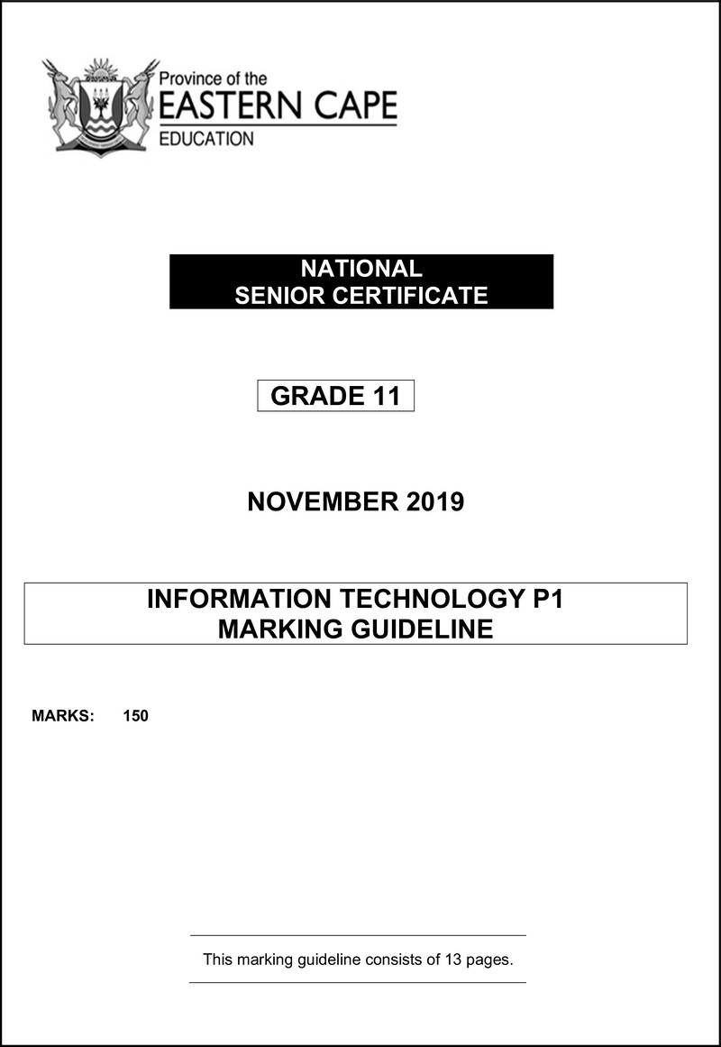 It P1 Memo Gr11 Nov2019 Eng D
