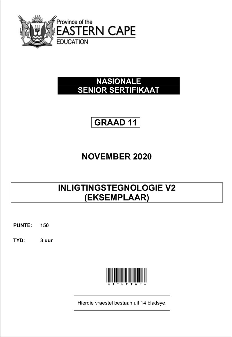 It P2 Gr11 QP Afr Nov2020 Afr D