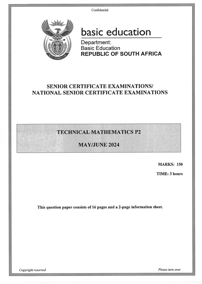 Technical Mathematics P2 May June 2024 Eng