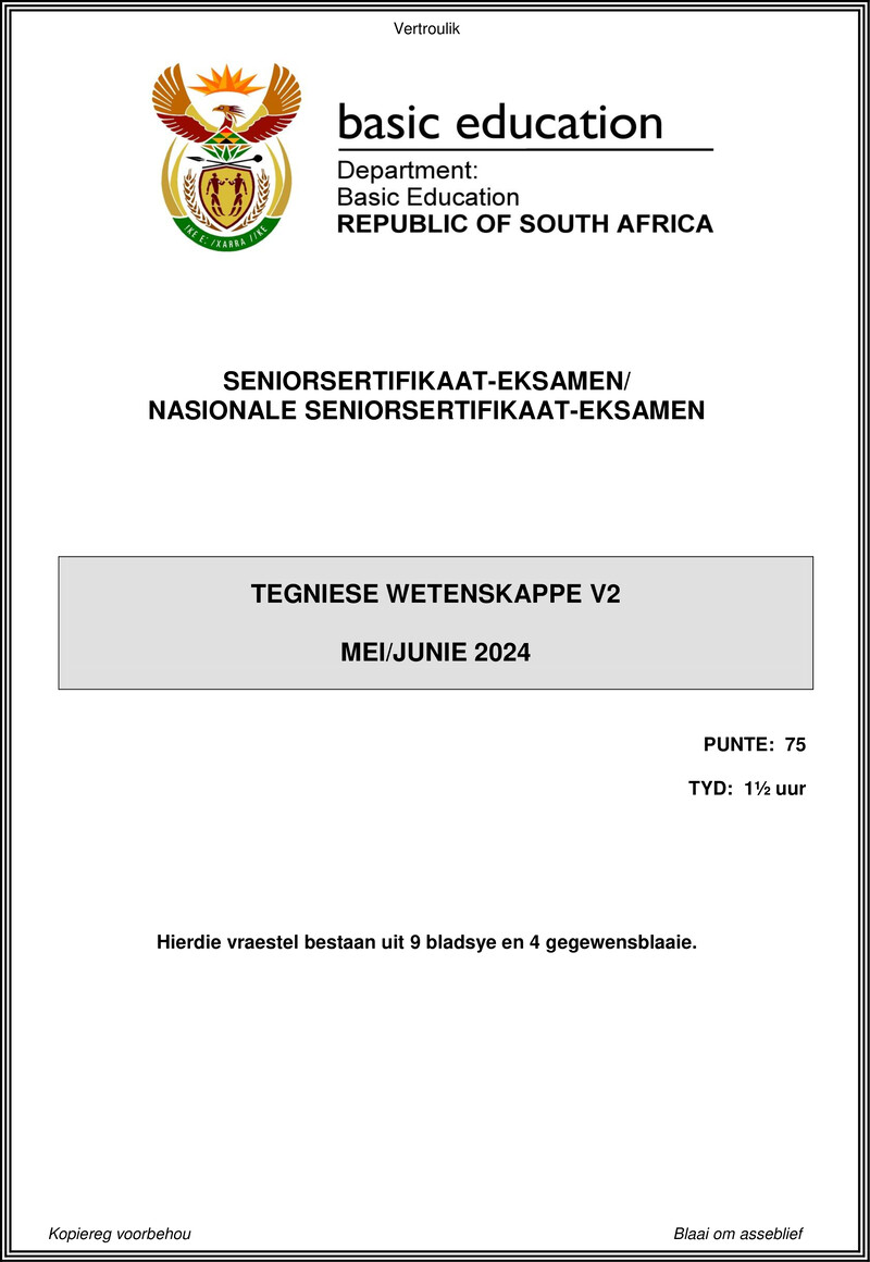Technical Sciences P2 May June 2024 Afr