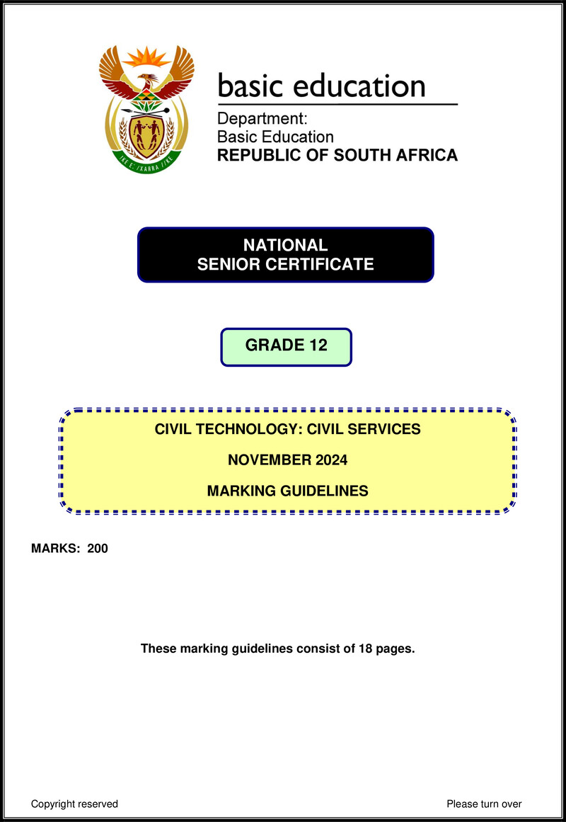 Civil Technology Nov 2024 Civil Services Mg Eng Gr12