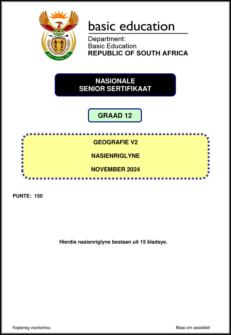 Geography P2 Nov 2024 Mg Afr Gr12