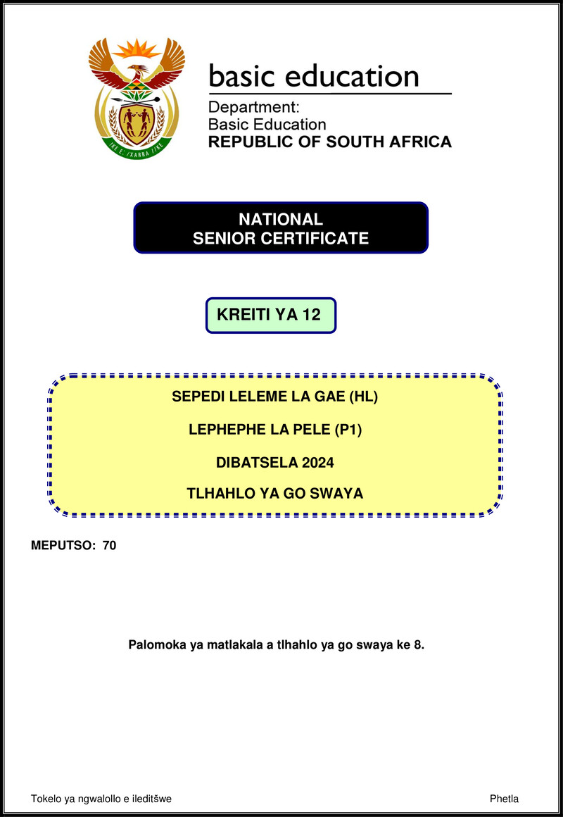 Sepedi Hl P1 Nov 2024 Mg Gr12