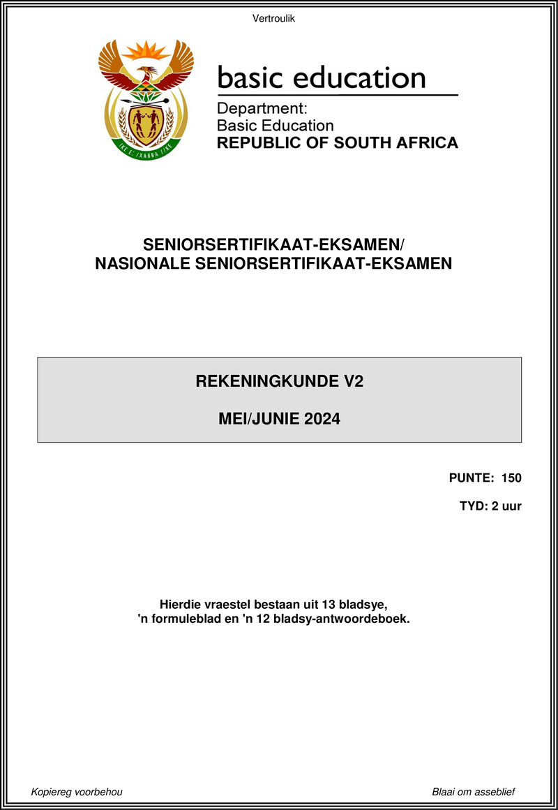 Accounting P2 May June 2024 Afr Gr12