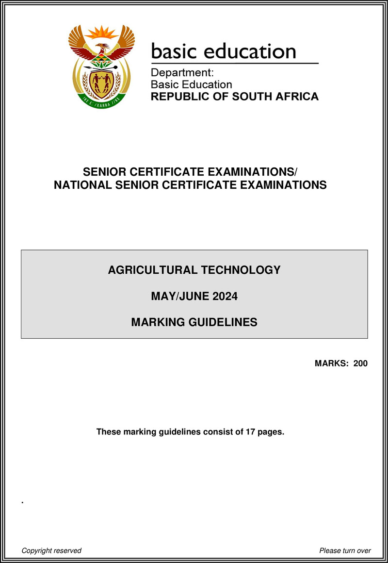 Agricultural Technology May June 2024 Mg Eng Gr12