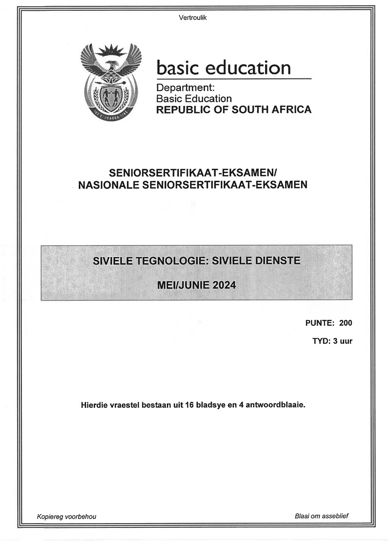 Civil Technology May June 2024 Civil Services Afr Gr12