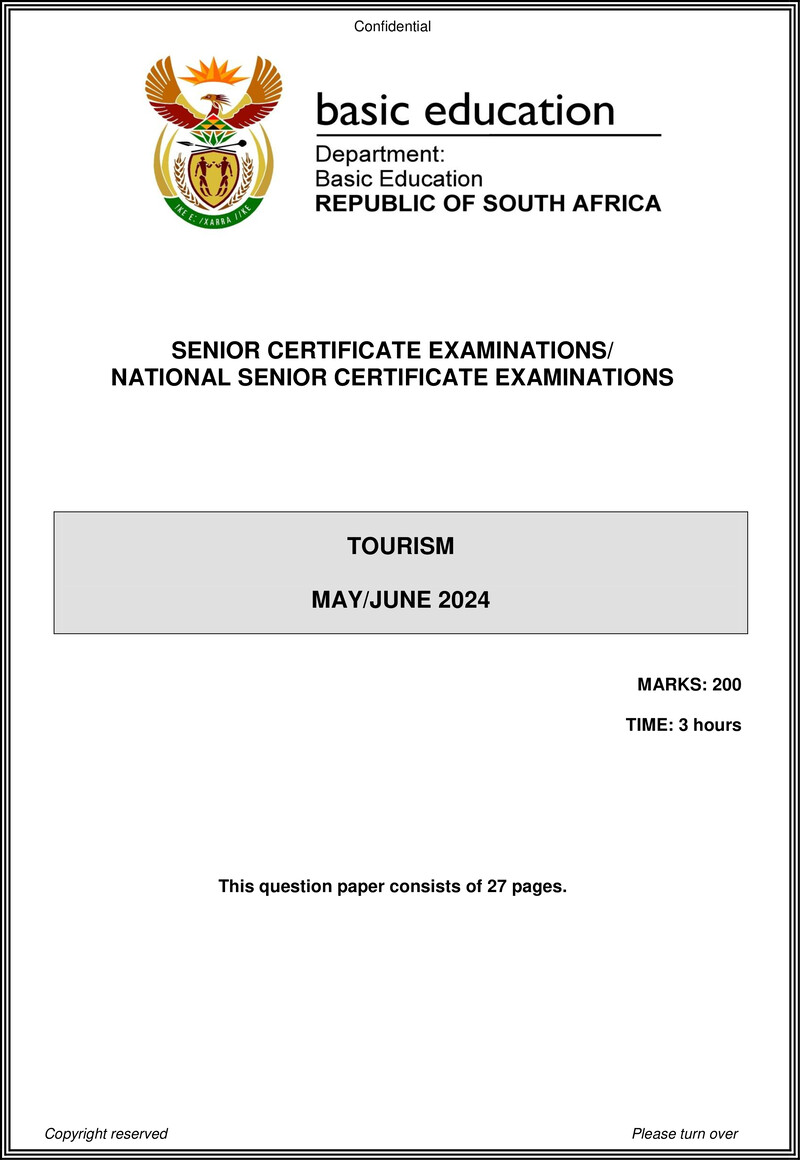 Tourism May June 2024 Eng Gr12