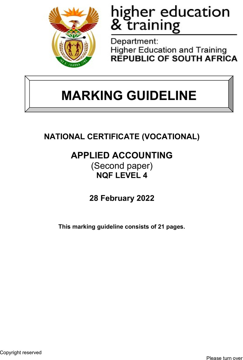 Nc200 Applied Accounting L4 P2 Memo Supp Feb 2022 Signed Off
