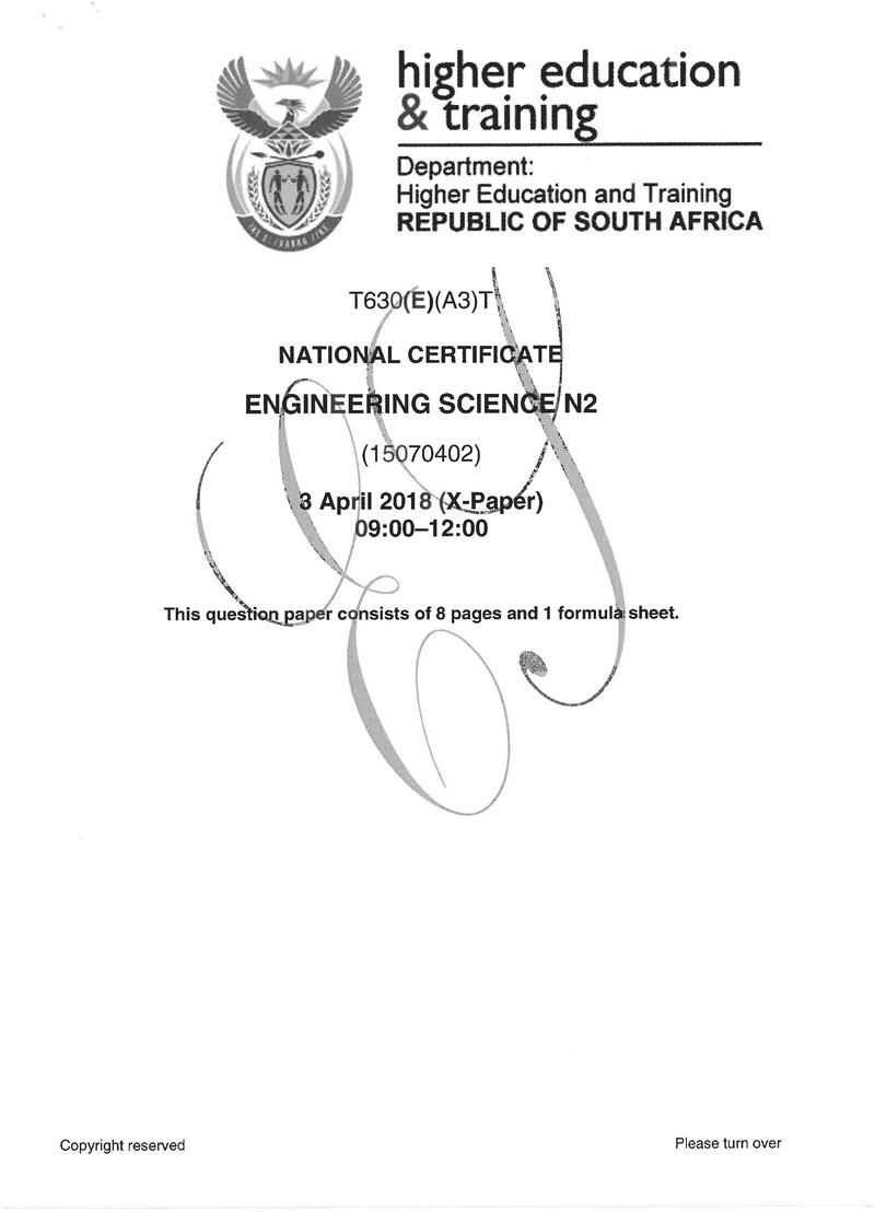 Science N2 Exam Paper 1 2018 preview