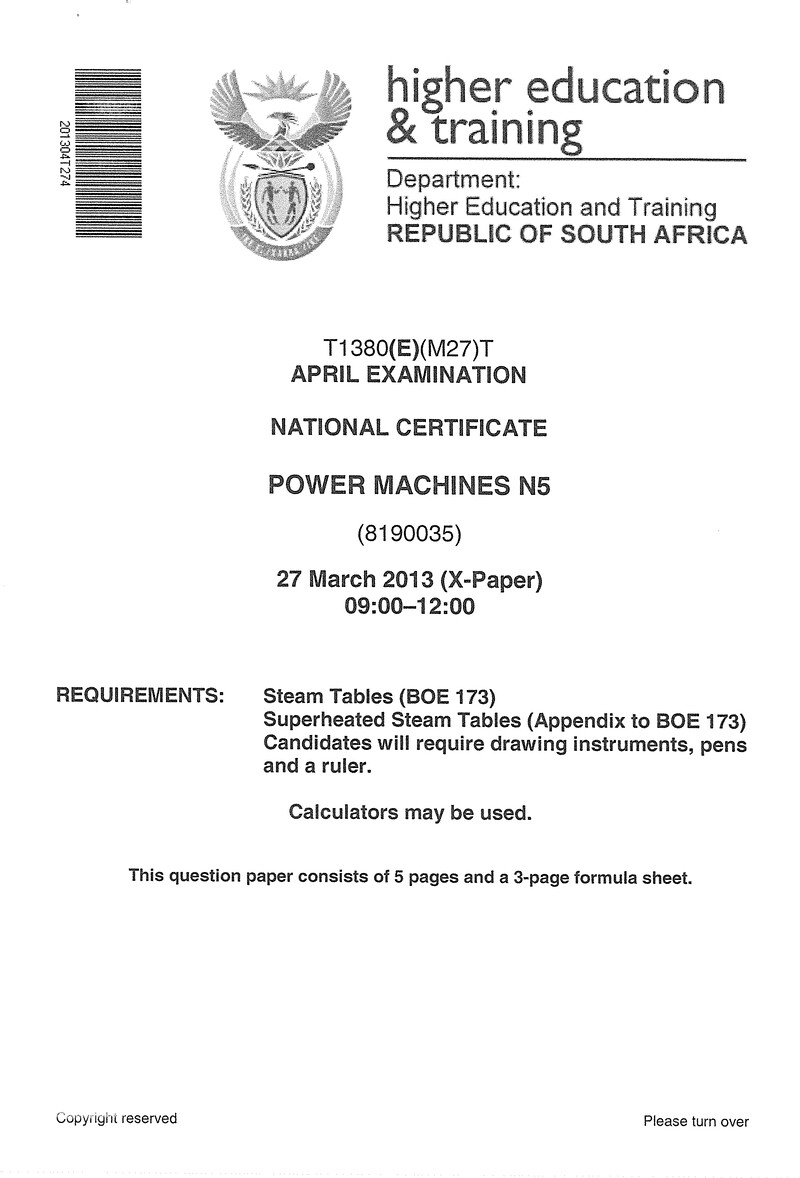 N5 Power Machines March 2013