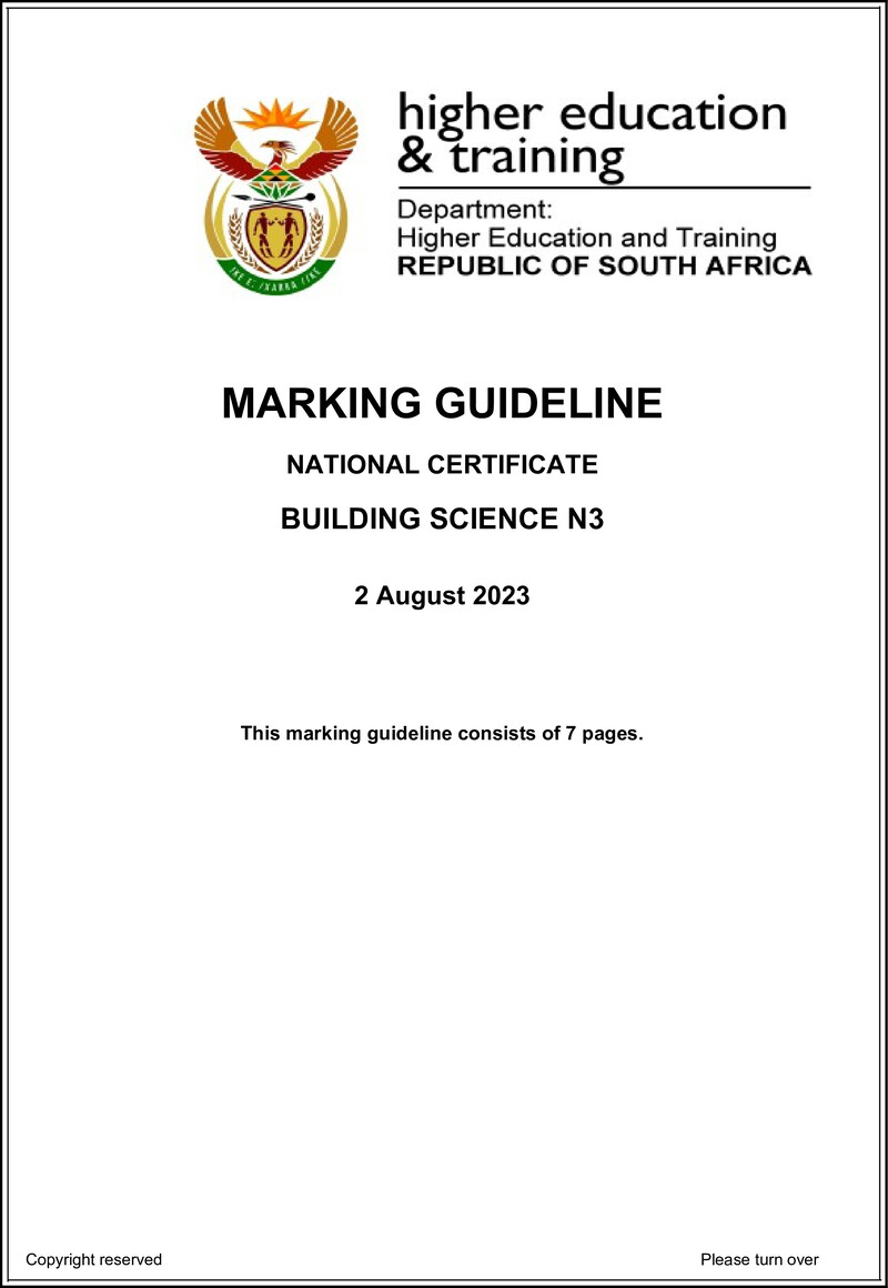 T250 Building Science N3 Aug Memo 2023 Sign Off