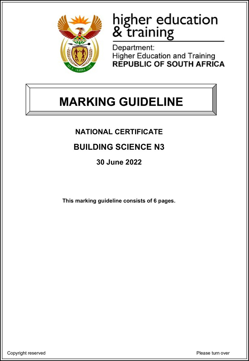 T250 Building Science N3 Memo Aug 2022 Sign Off