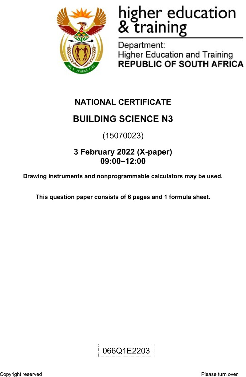 T250 Building Science N3 QP April 2022 Signed Off