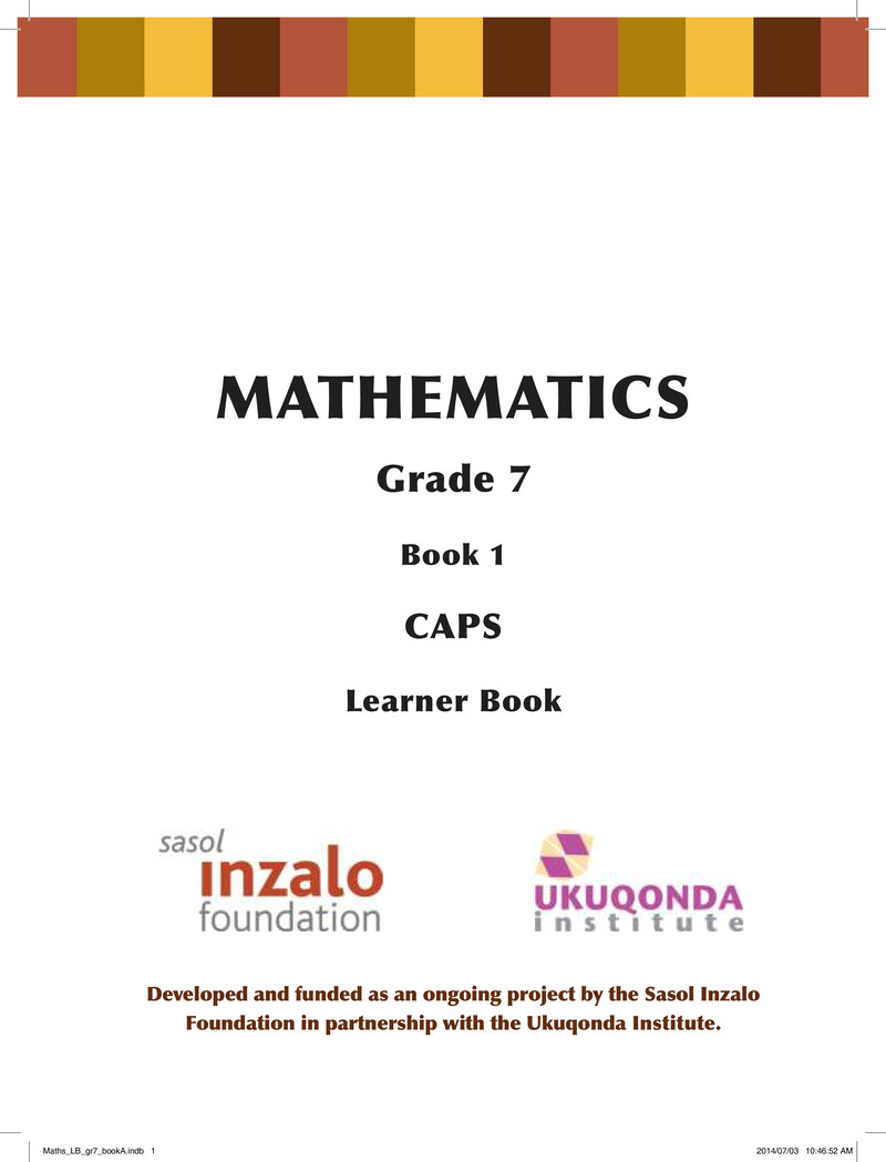 Gr7 A Mathematics Learner Eng