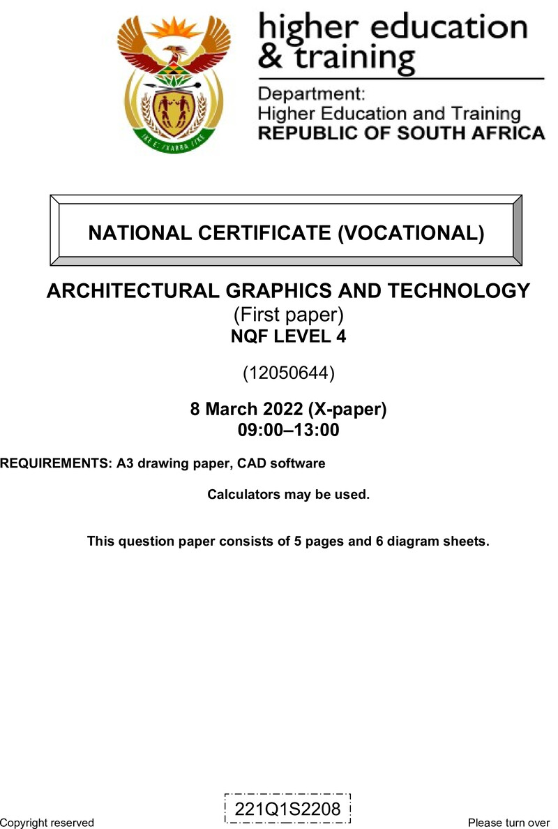 Architectural Graphics And Technology L4 P1 QP Supp Feb 2022 preview