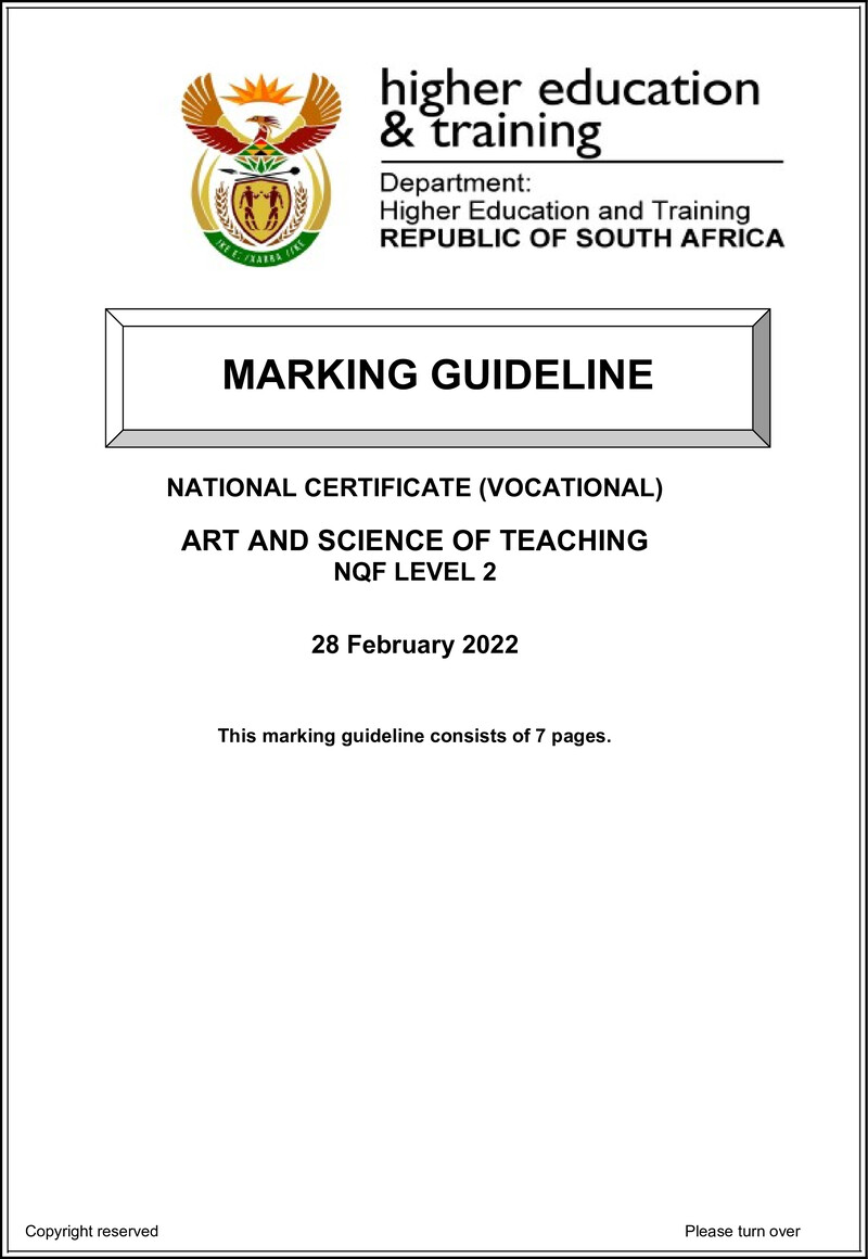 Art And Science Of Teaching L2 Supp MEMO Feb 2022 preview