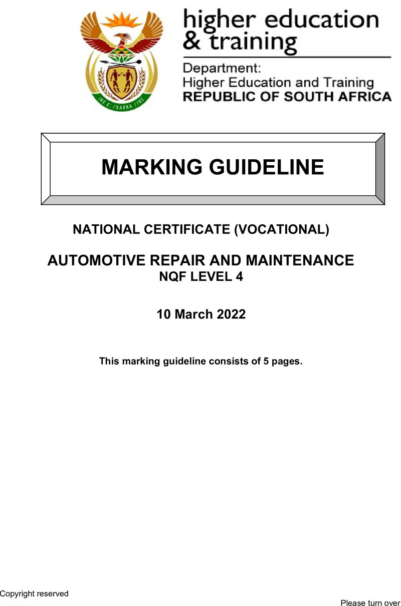 Nc340 Automotive Repair And Maintenance L4 Memo Supp Feb 2022 Signed Off