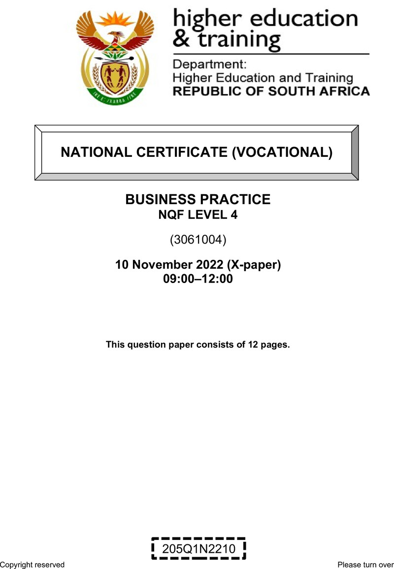 Nc370 Business Practice L4 QP Nov 2022 Signed Off