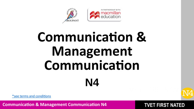 Communication And Management Communication N4 Module 3 Lg cover