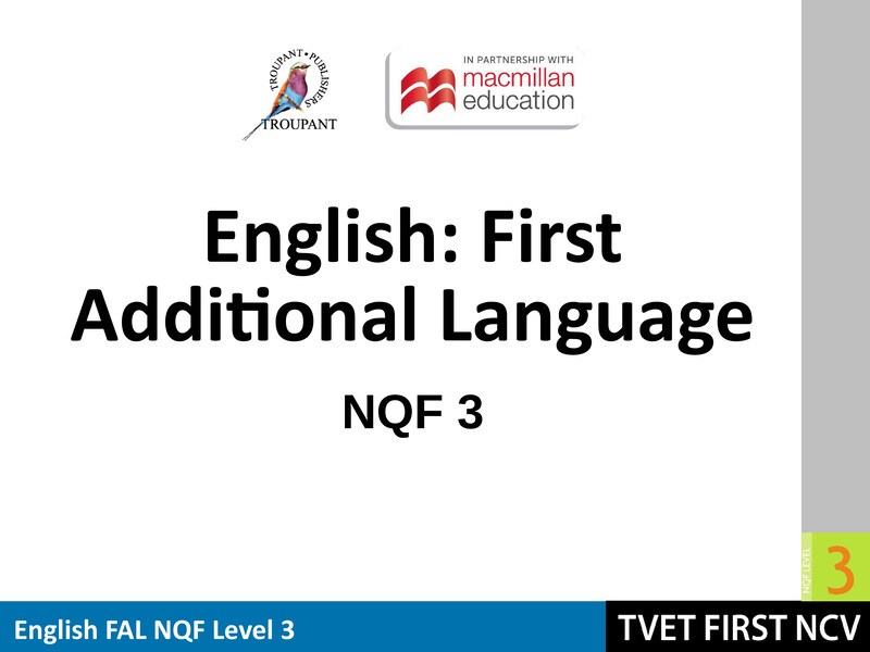 English Fal Level 3 Module 8 Lg cover