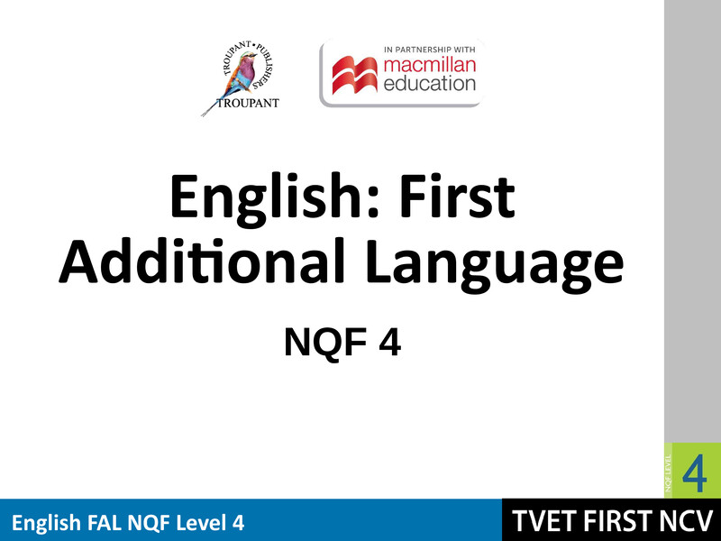 English Fal Level 4 Module 6 Lg cover