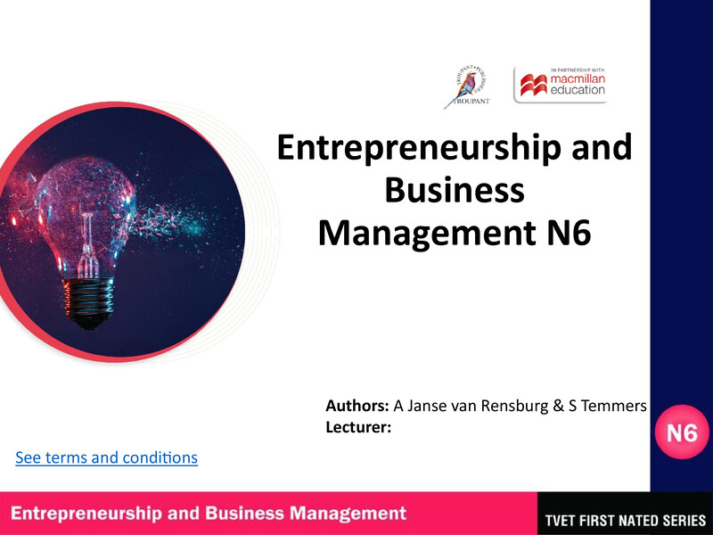 Entrepreneurship And Business Management N6 Module 5 Lg