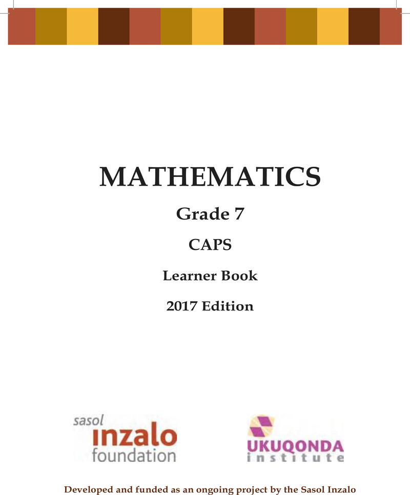 Mathematics Learner Book Grade 7