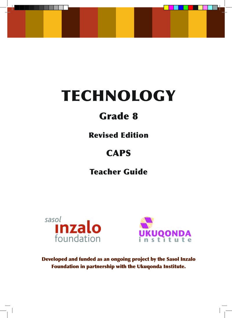 Technology Teacher Guide Grade 8