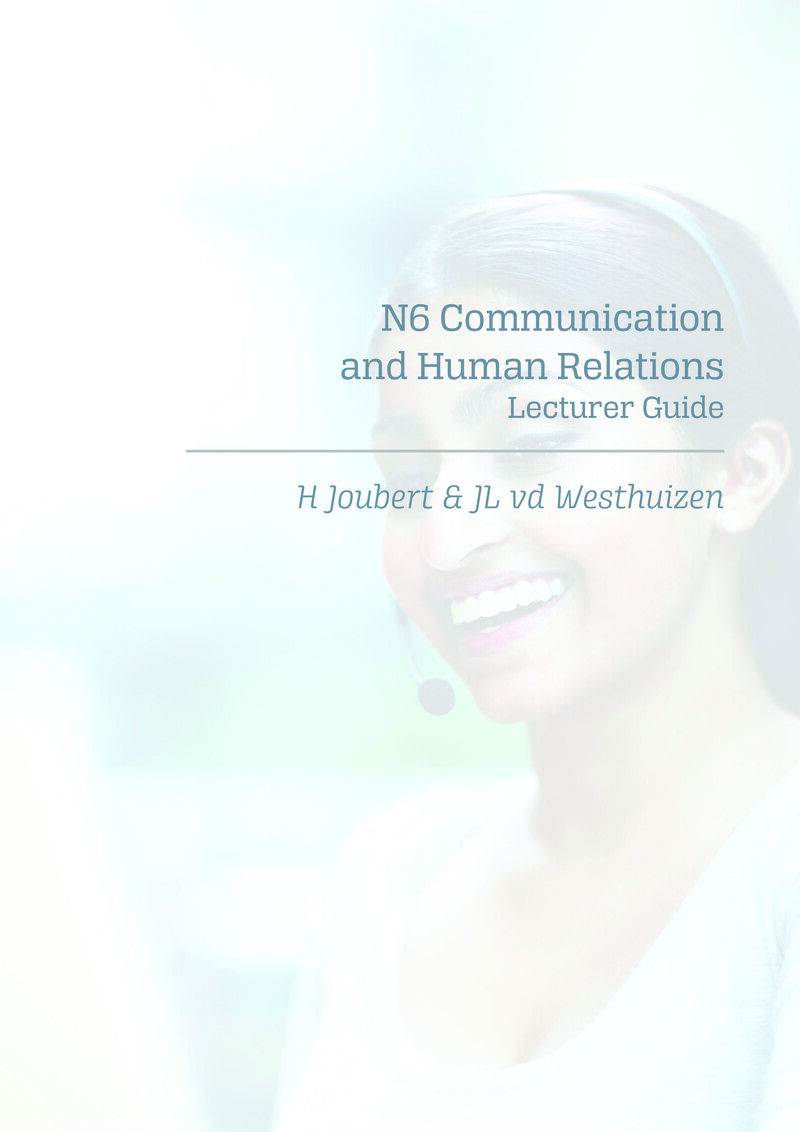 Communication Human Relations Lecturer Guide N6