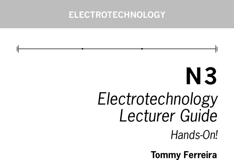 Electrotechnology Lecturer Guide N3