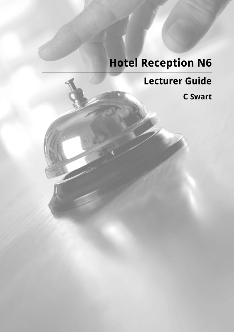 Hotel Reception Lecturer Guide N6