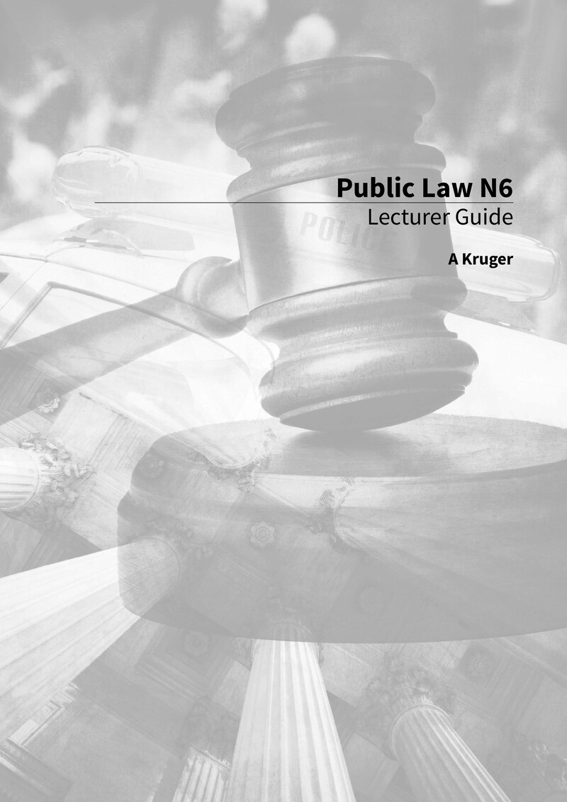 Public Law Lecturer Guide N6