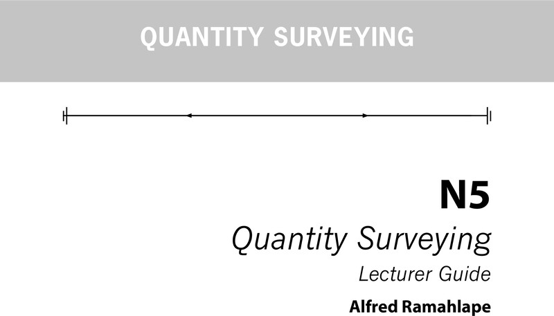 Quantity Surveying Lecturer Guide N5 cover