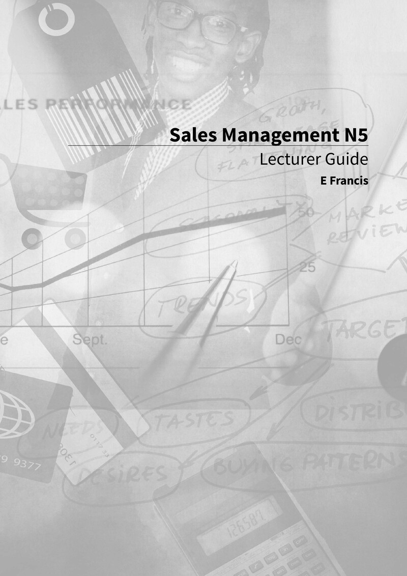 Sales Management Lecturer Guide N5 cover