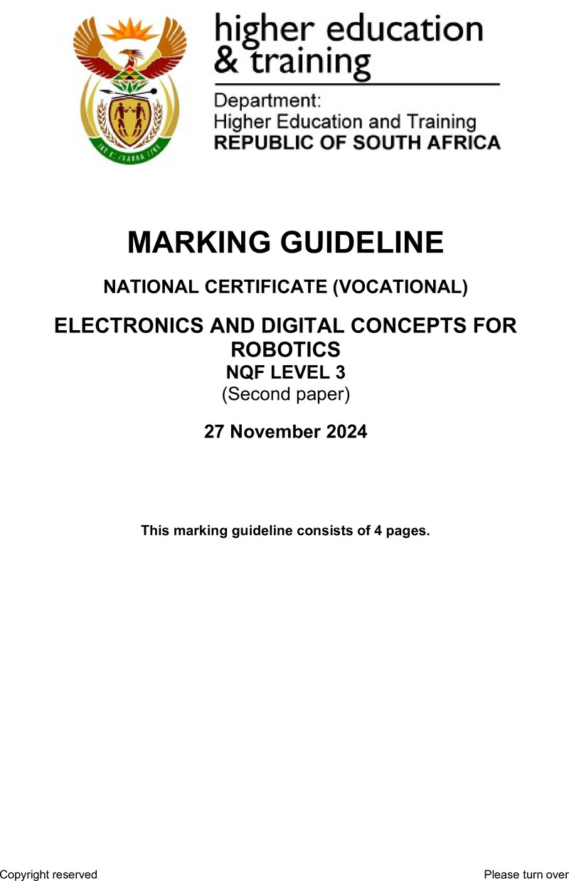 Nc000 Electronics And Digital Concepts For Robotics L3 P2 Memo Nov 2024