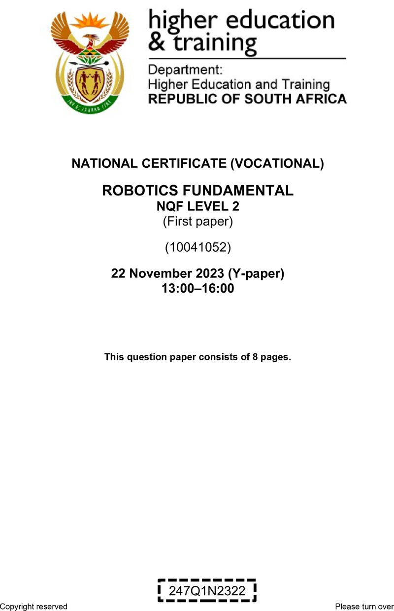 Nc000 Robotics Fundamentals L2 P1 QP Nov 2023