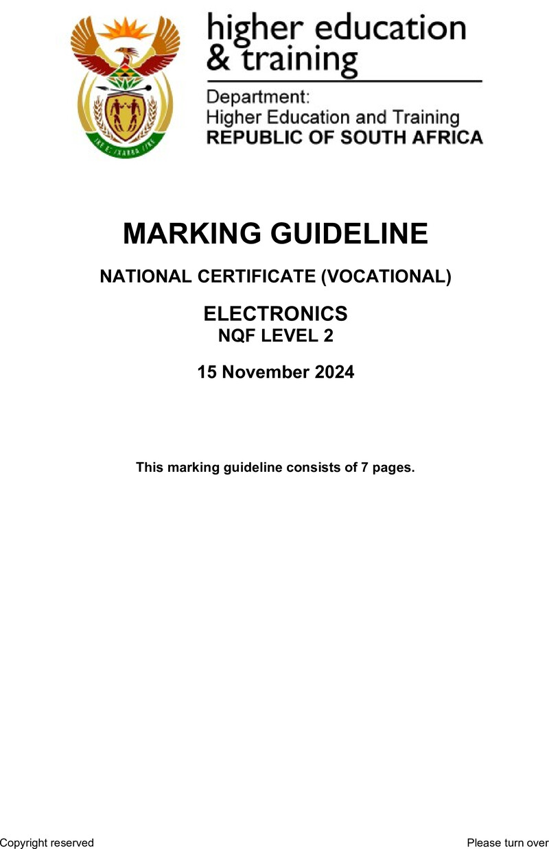 Nc1030 Electronics L2 Memo Nov 2024