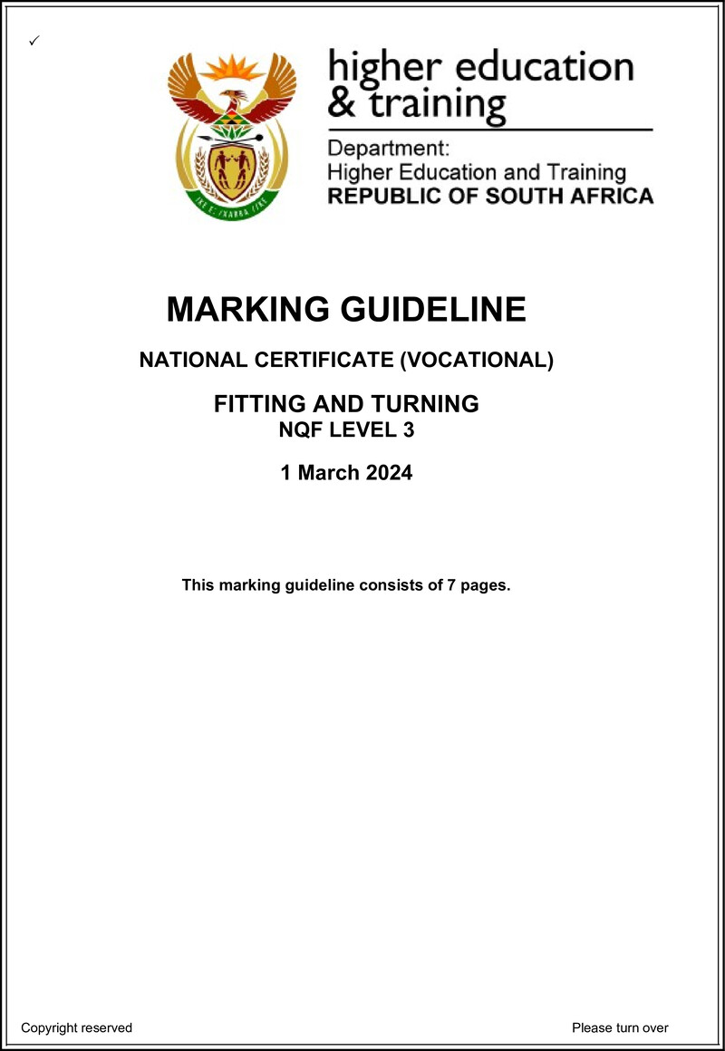 Nc1290 Fitting And Turning L3 Memo Supp 2024