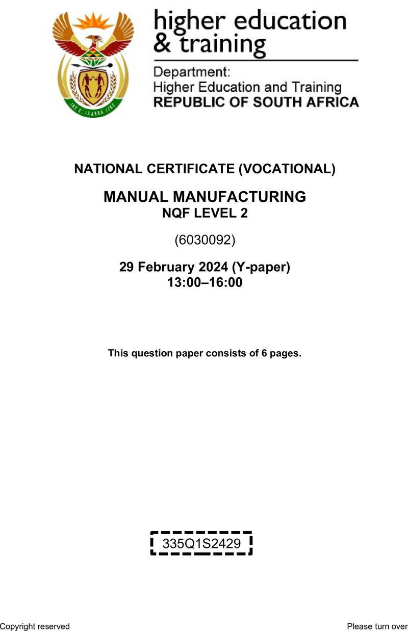 Nc1810 Manual Manufacturing L2 QP Supp 2024