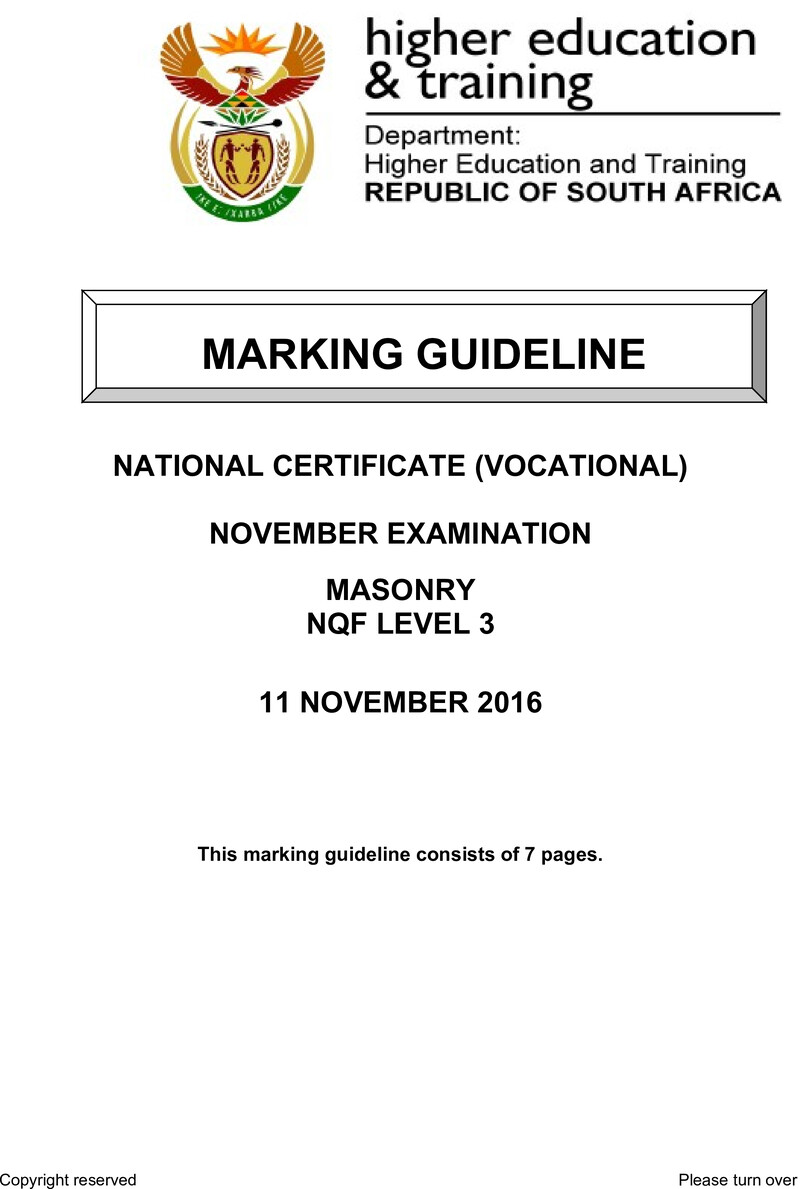 Nc1900 Masonry L3 Memo Nov 2016