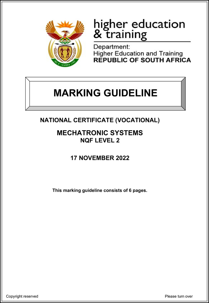Nc2090 Mechatronic Systems L2 Memo Nov 2022