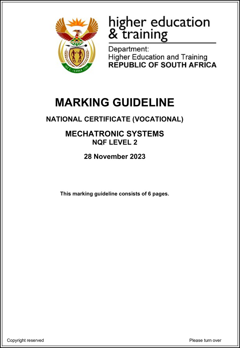 Nc2090 Mechatronic Systems L2 Memo Nov 2023