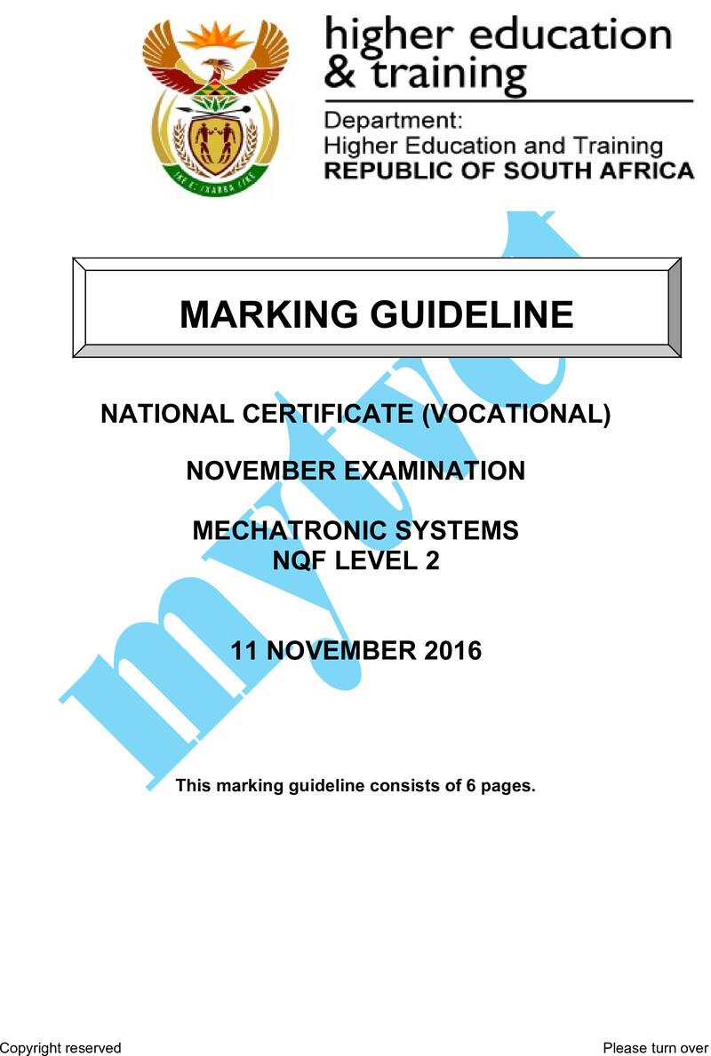 Nc2100 Mechatronic Systems L2 Memo Nov 2016