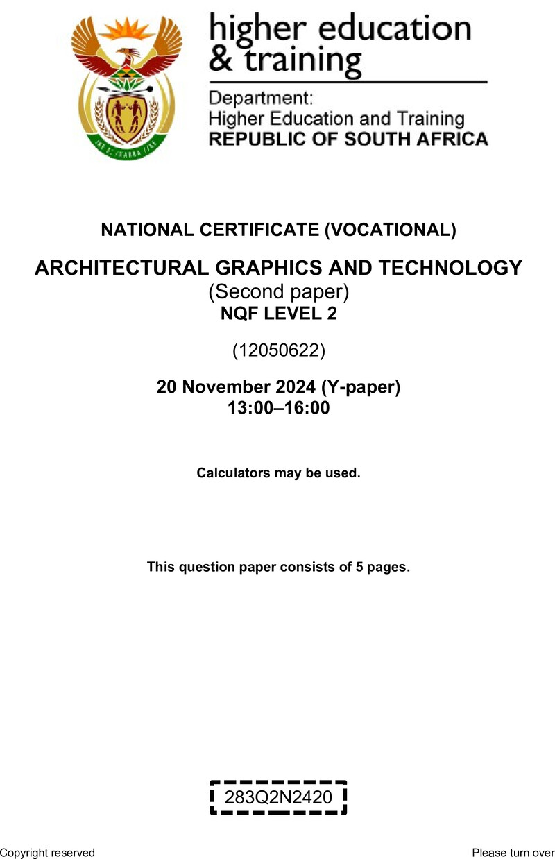 Nc240 Architectural Graphics And Technology L2 P2 QP Nov 2024