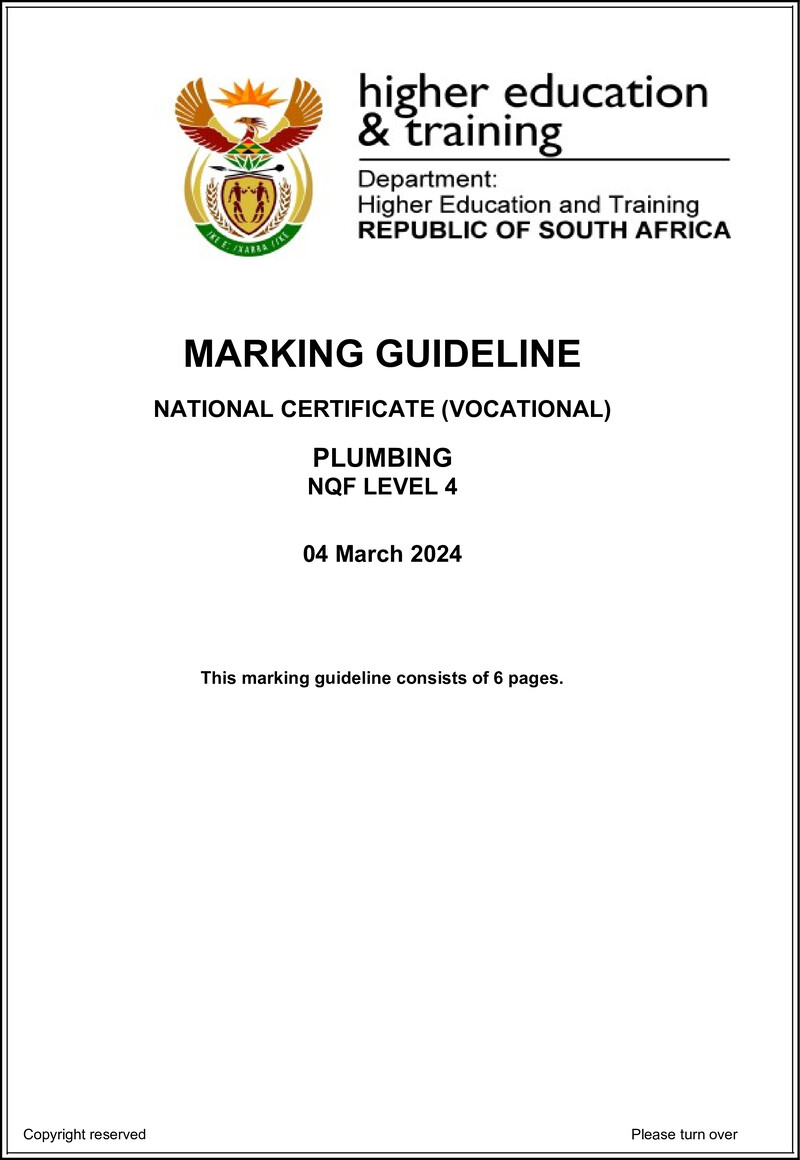 Nc2400 Plumbing L4 Memo Supp 2024