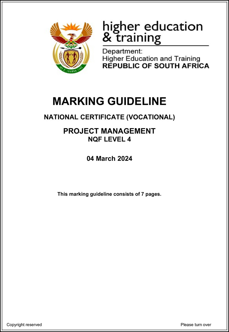 Nc2540 Project Management L4 Memo Supp 2024