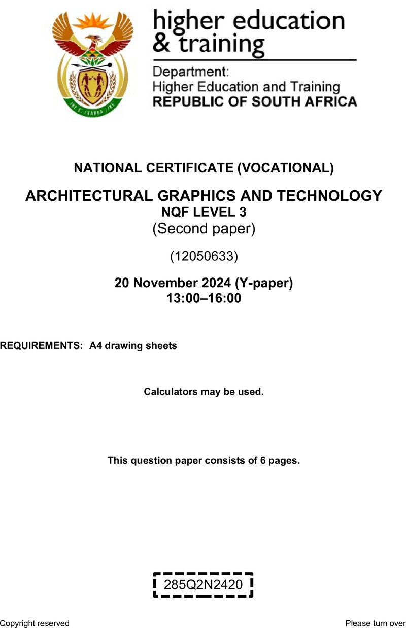 Nc260 Architectural Graphics And Technology L3 P2 Nov QP 2024