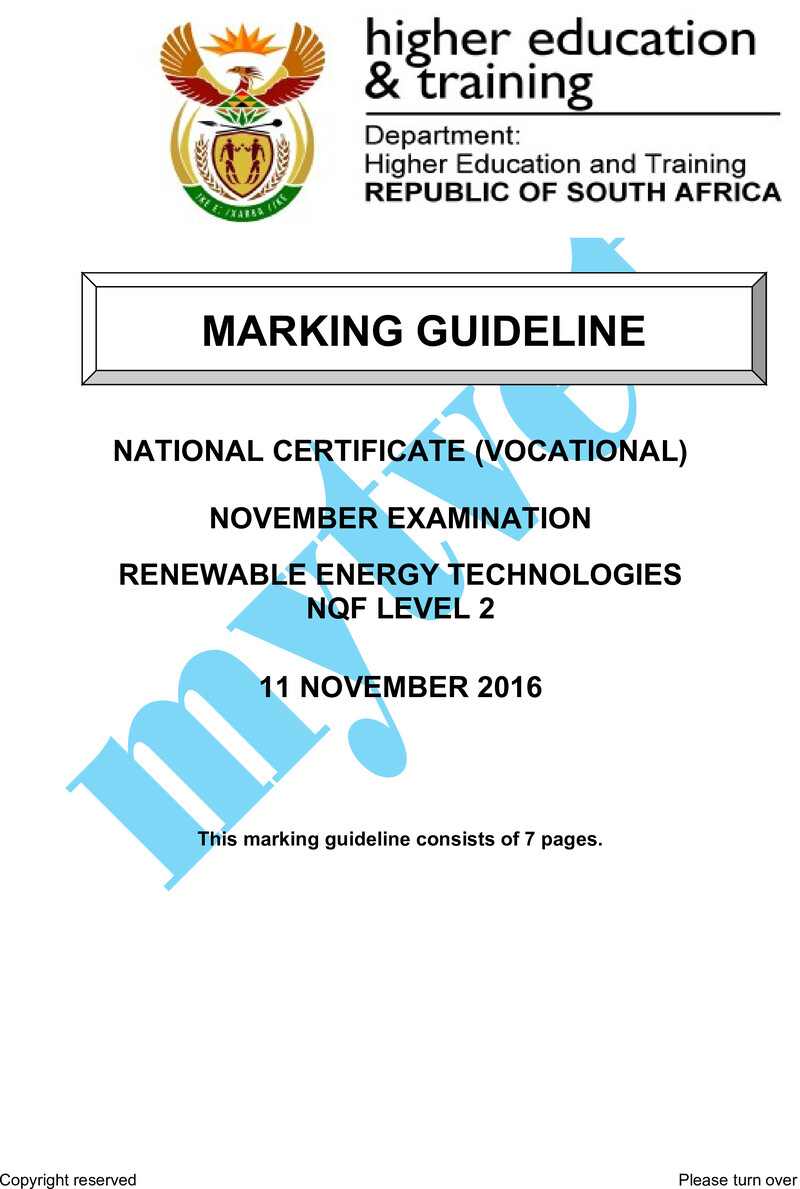 Nc2640 Renewable Energy Technologies L2 Memo Nov 2016