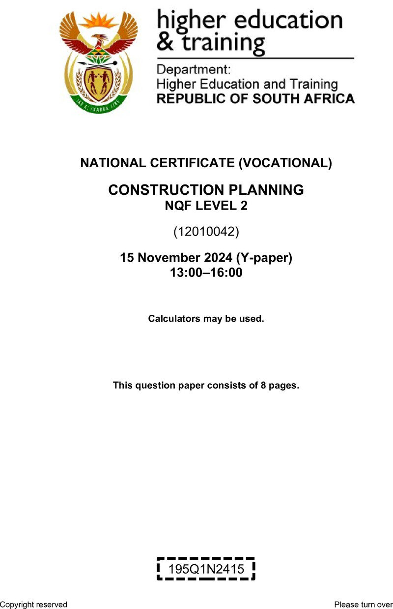 Nc590 Construction Planning L2 QP Nov 2024